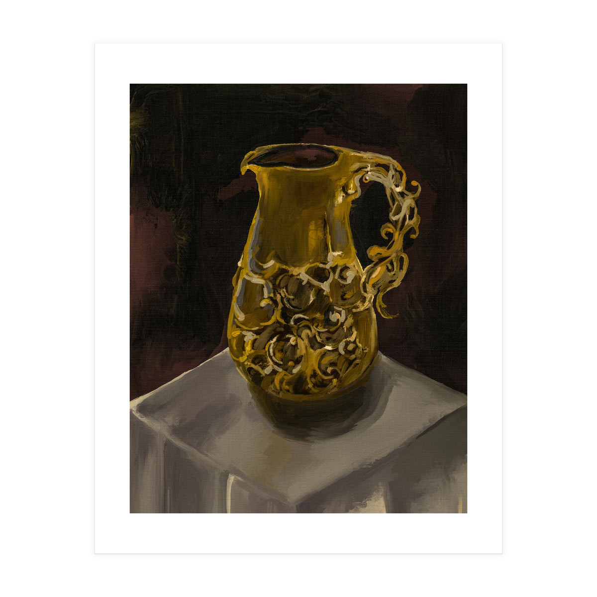Golden Jug oil painted (Print Only)