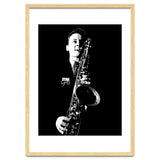 Stan Getz American Jazz Saxophonist in Grayscale thumbnail