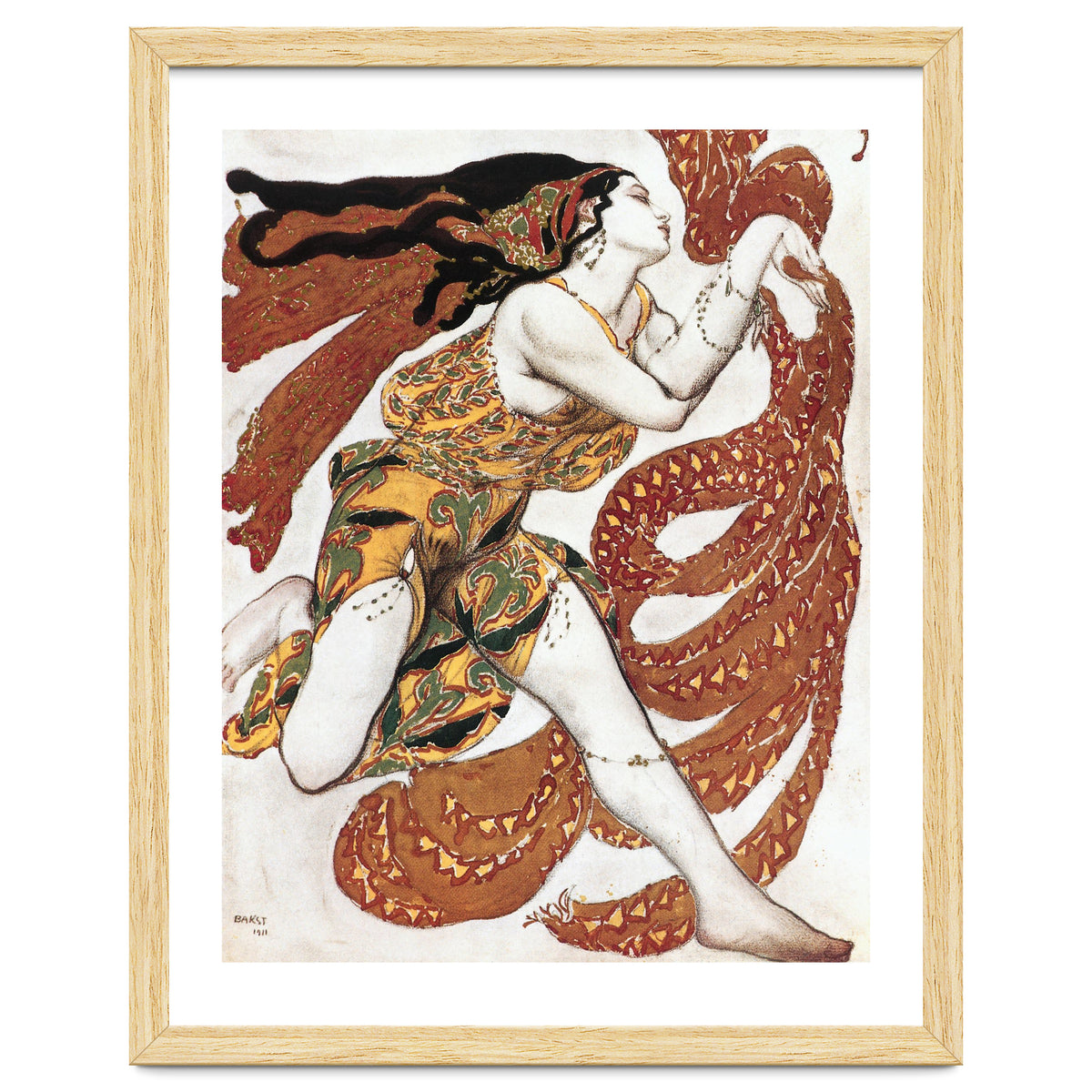 Costume sketch for a Bacchante, from the ballet &quot; Narcissus&quot.