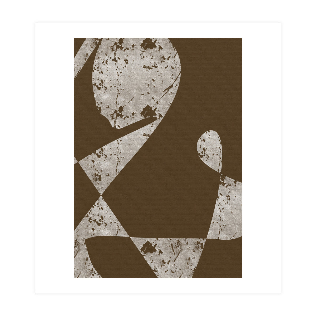 Abstract White Scratch (Print Only)