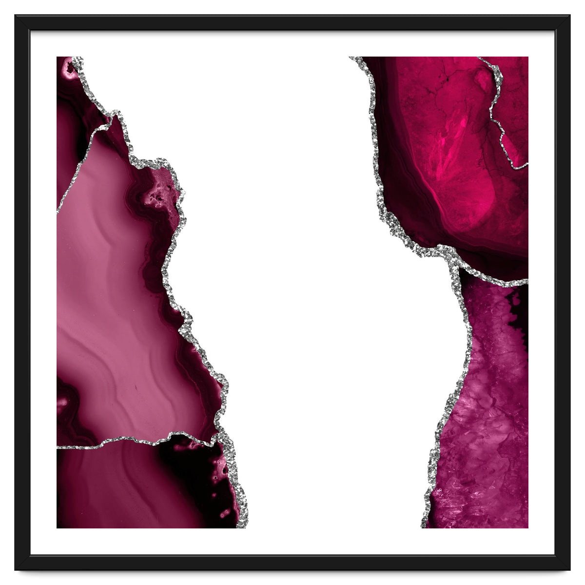 Burgundy & Silver Agate Texture 07