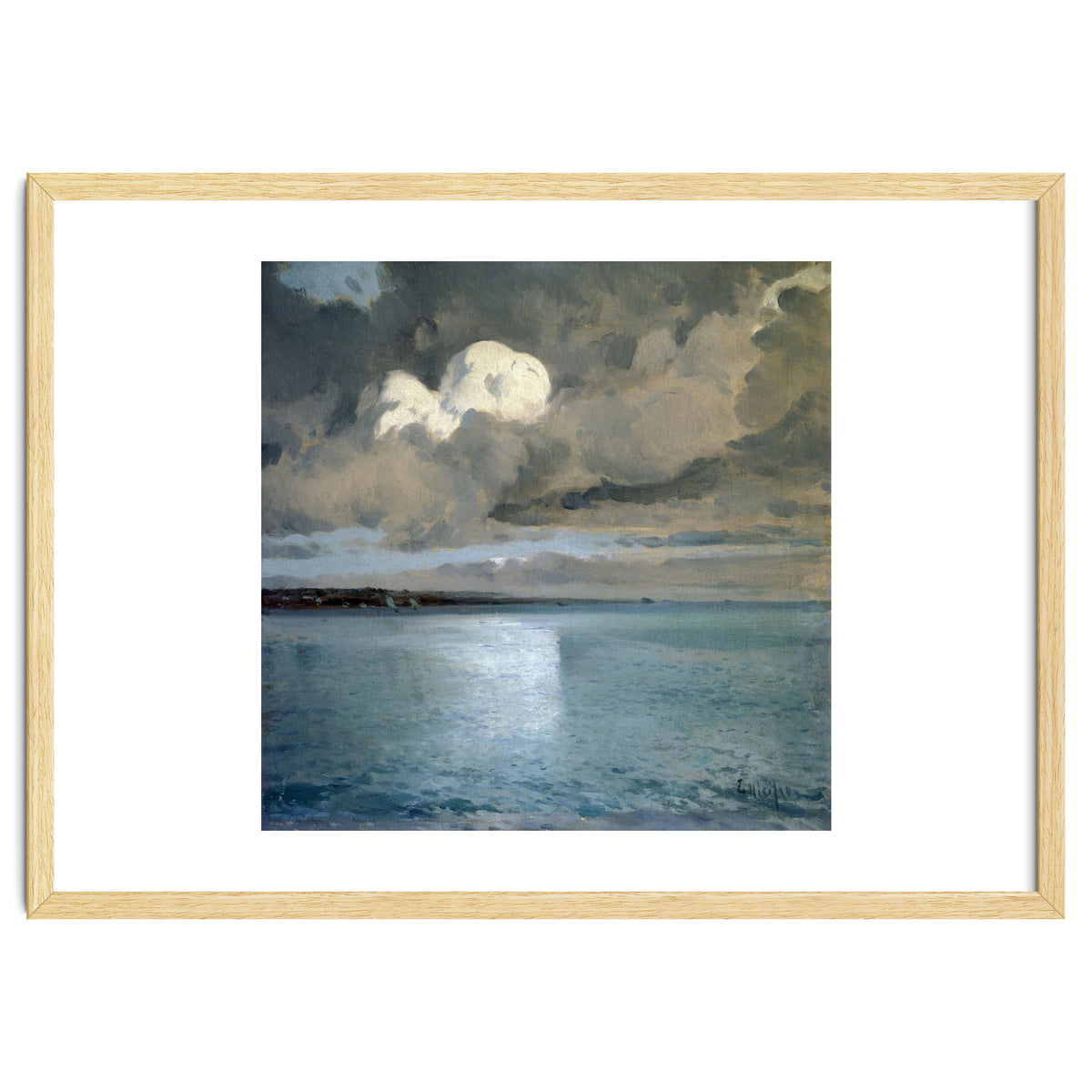 SEA LANDSCAPE OF CADAQUES ("MARINA DE CADAQUES") - OIL ON TABLE - 70X71 CM.