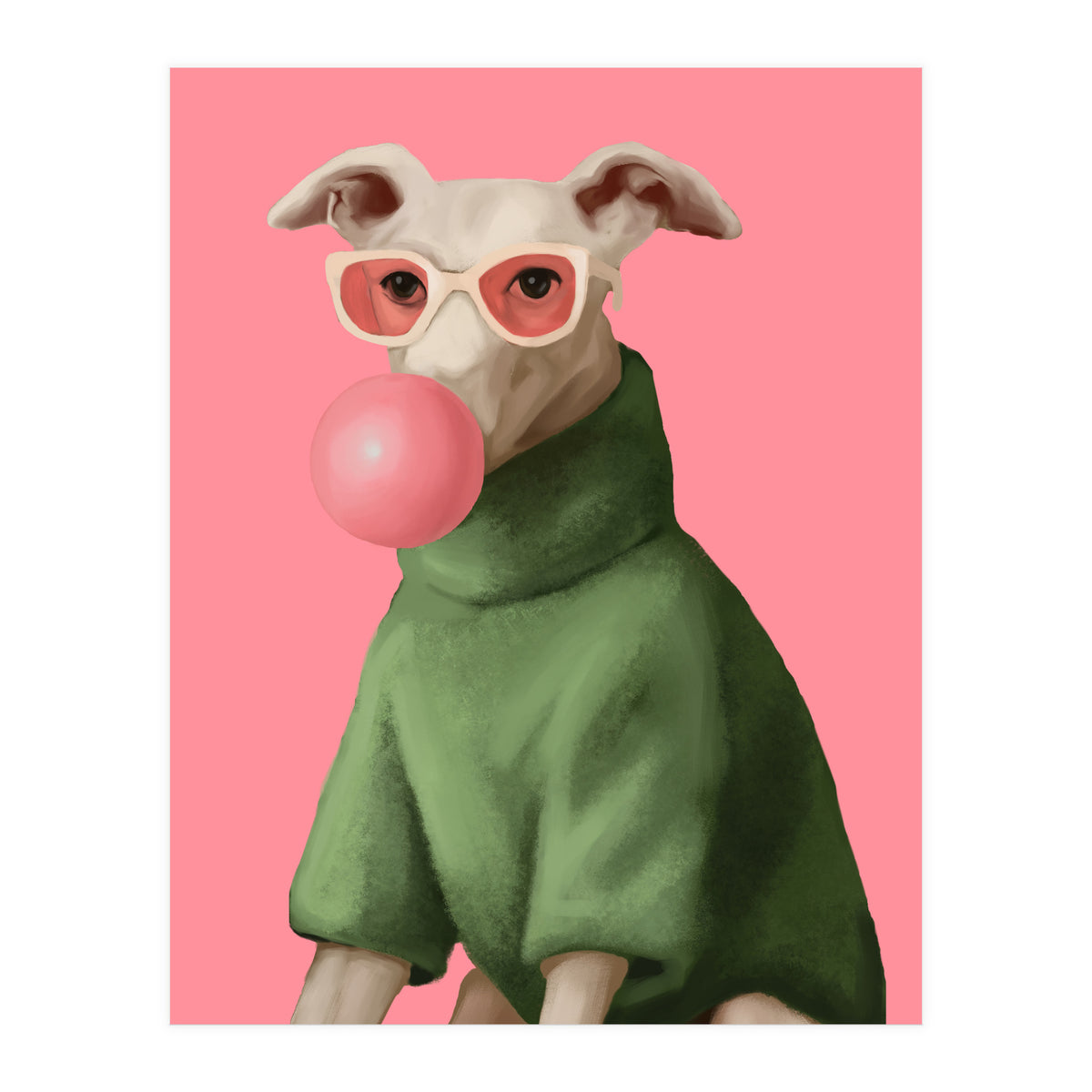 Bubblegum Pup (Print Only)