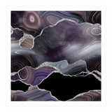 Black & Silver Glitter Agate Texture 01  (Print Only) thumbnail