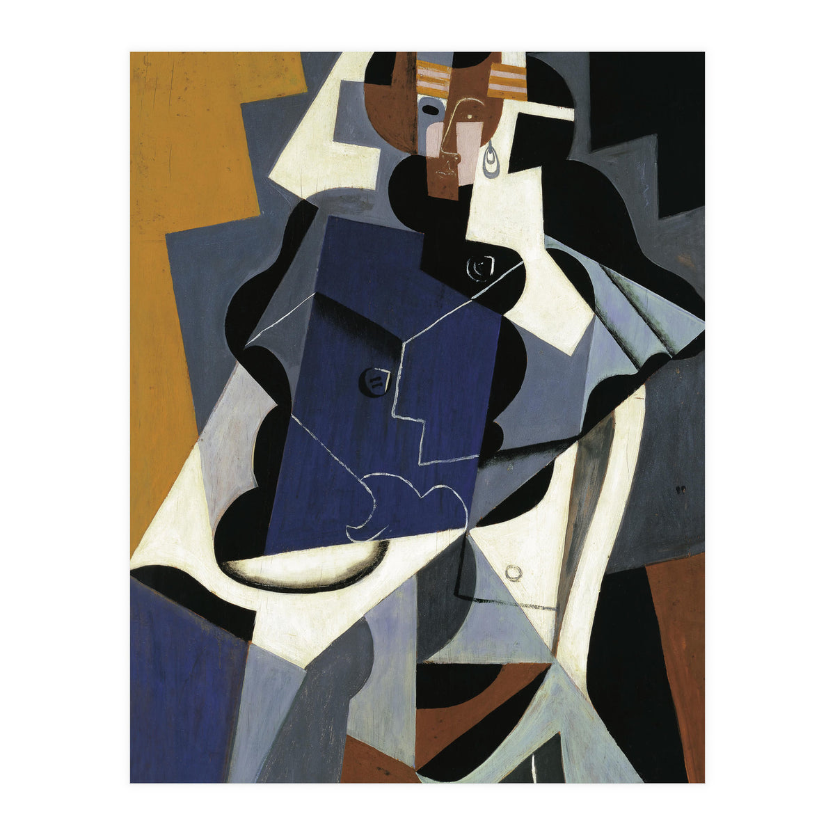 Juan Gris (Madrid, 1887-Boulogne-sur-Seine, 1927). Seated Woman (1917). Oil on panel. 116 x 73 cm. (Print Only)