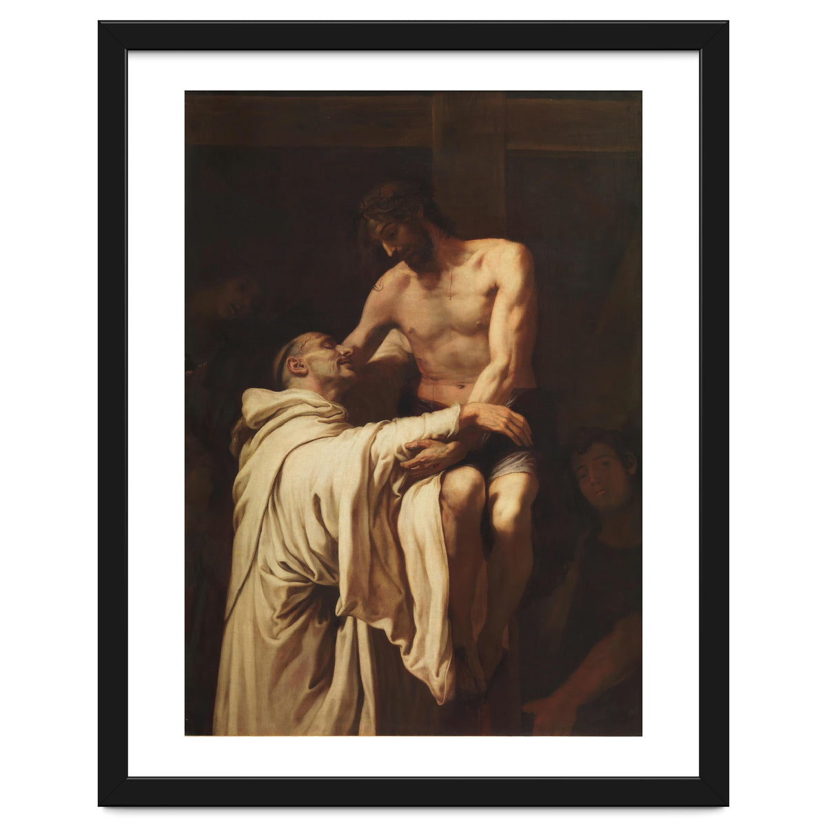 Francisco Ribalta / 'Christ Embracing Saint Bernard', ca.  1626, Spanish School, Oil on canvas.
