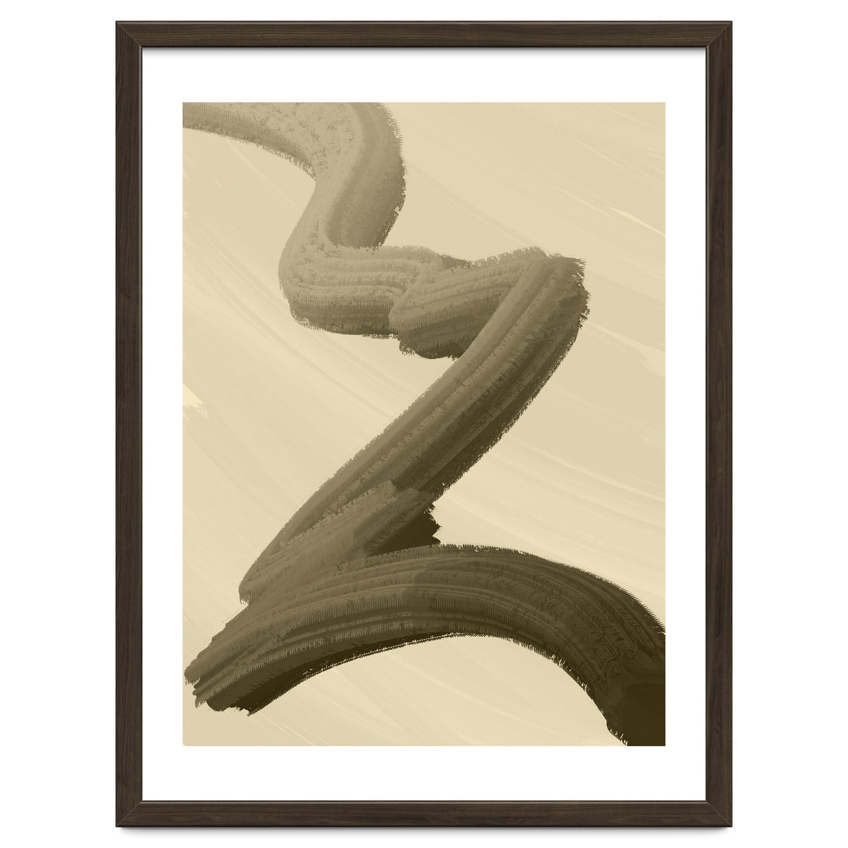 Brushstrokes in Sepia