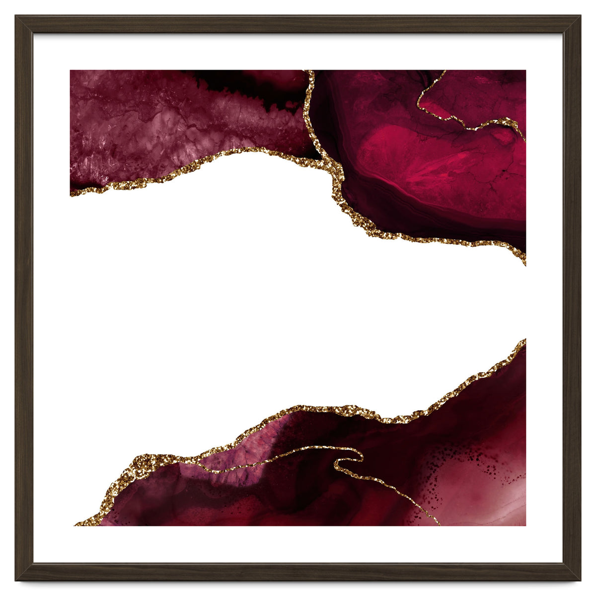 Burgundy & Gold Agate Texture 29