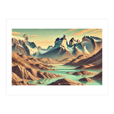Vintage Chile, Torres Del Paine Poster (Print Only) thumbnail