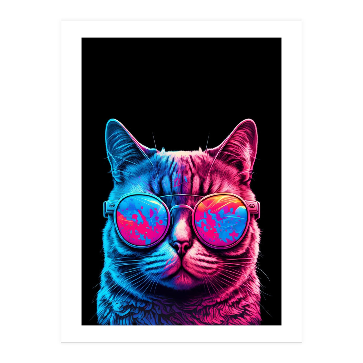 Cat Animal Portrait (Print Only)