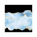 Blue & Gold Glitter Agate Texture 04 (Print Only) thumbnail