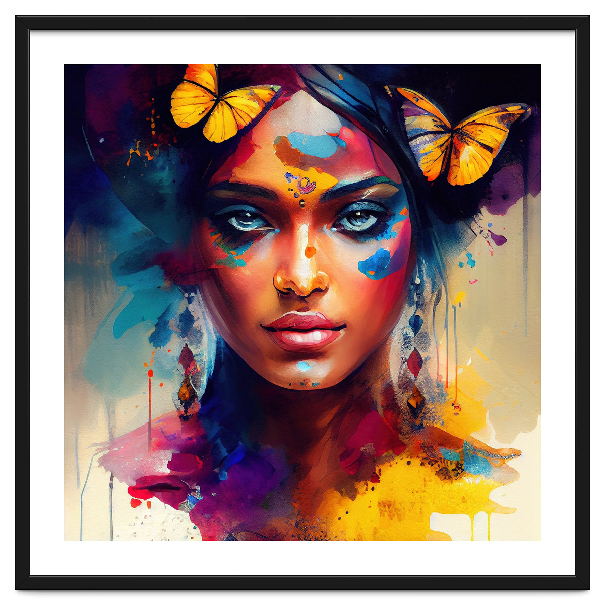 Butterfly Crown Hindu Portrait