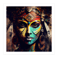 Midnight Warrior Woman Portrait (Print Only)