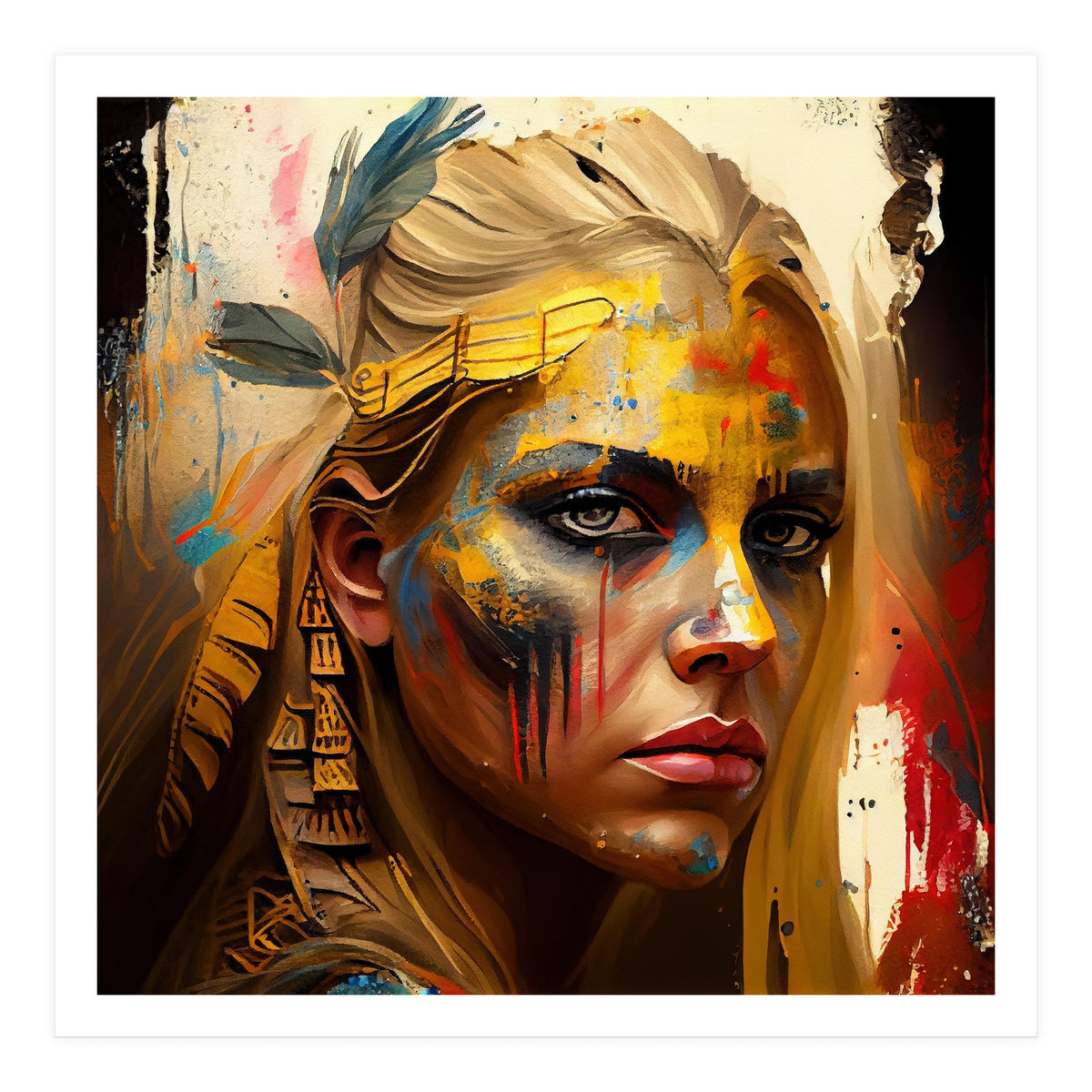 Powerful Warrior Woman #2 (Print Only)