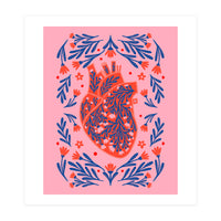 Floral Anatomical Heart (Print Only)