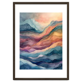 Abstract Fluid Mountain Landscape Art thumbnail