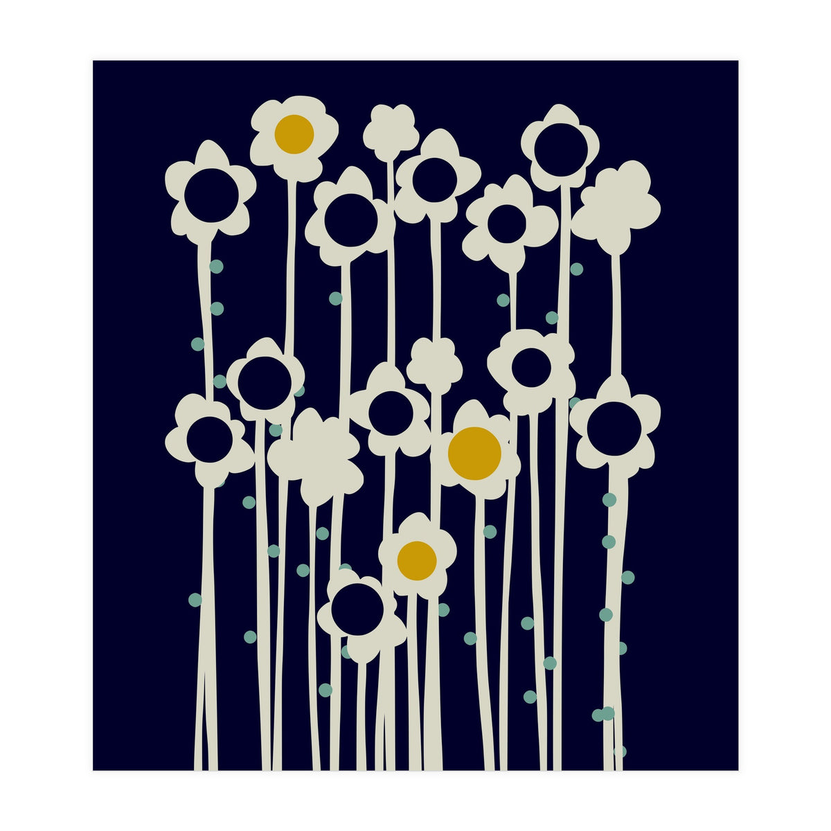 expectant iteration winter sun flowers (Print Only)