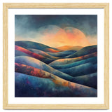 Abstract Ethereal Rolling Hills at Sunset thumbnail