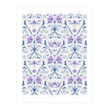 Bohemian Garden Blue Pattern (Print Only) thumbnail