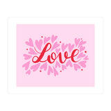 Love hearts - pink and red (Print Only) thumbnail