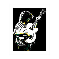 Pat Metheny American Jazz Guitarist Legend in Pop Art (Print Only)