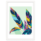 Dopamine Botanical, Colorful Tropical Banana Leaves, Plants Jungle Eclectic Contemporary, Bohemian Nature Forest thumbnail