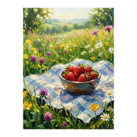 Summer Strawberries in the Meadow (Print Only)