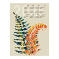 Calendar 2025 colorful fern leaves (Print Only)