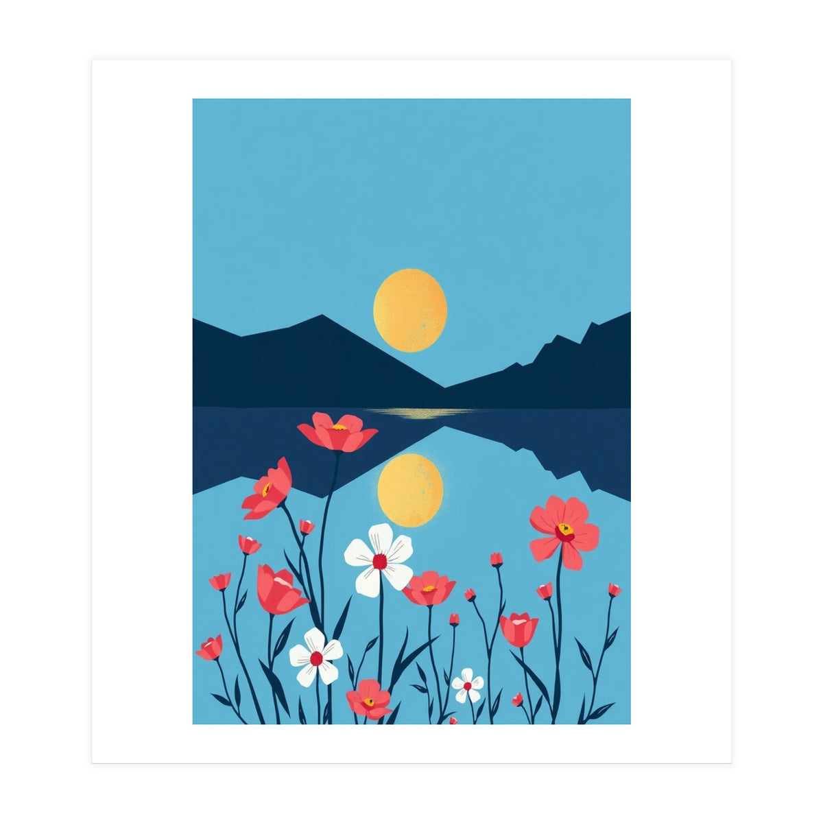 Sun And Flower (Print Only)