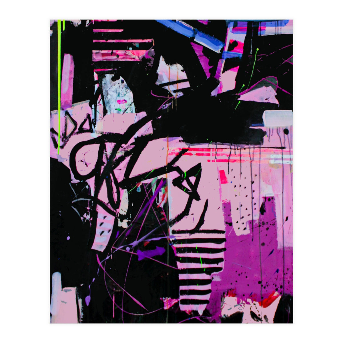 Wild Child Abstract Acrylic Colorful Arthaus Michelle Williams (Print Only)