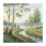 Morning Mist in the Birch Valley (Print Only) thumbnail