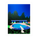 Hiroshi Nagai - Swimming Pool, City Pop At Night (Print Only) thumbnail