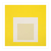JOSEF ALBERS - HOMAGE TO THE SQUARE YELLOW WHITE (Print Only)