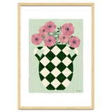 Checkered vase with anemones thumbnail