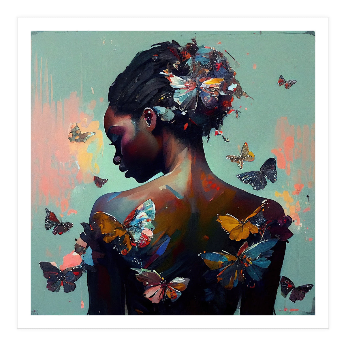 Powerful Butterfly Woman Body #1 (Print Only)