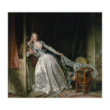 Jean-Honoré Fragonard – The Stolen Kiss | Elegant Rococo Romance & Secret Intimacy (Print Only) thumbnail