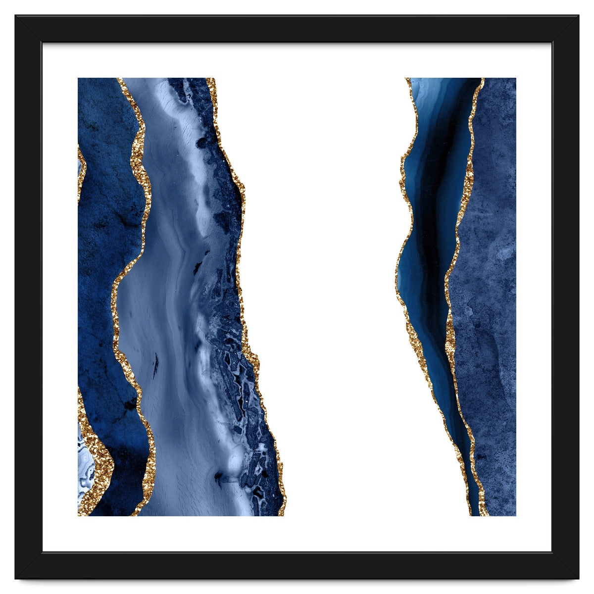 Navy & Gold Agate Texture 28