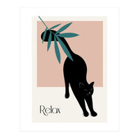 Relax cat - Botanical life (Print Only)