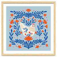 Blooming Chicken Blue And Orange