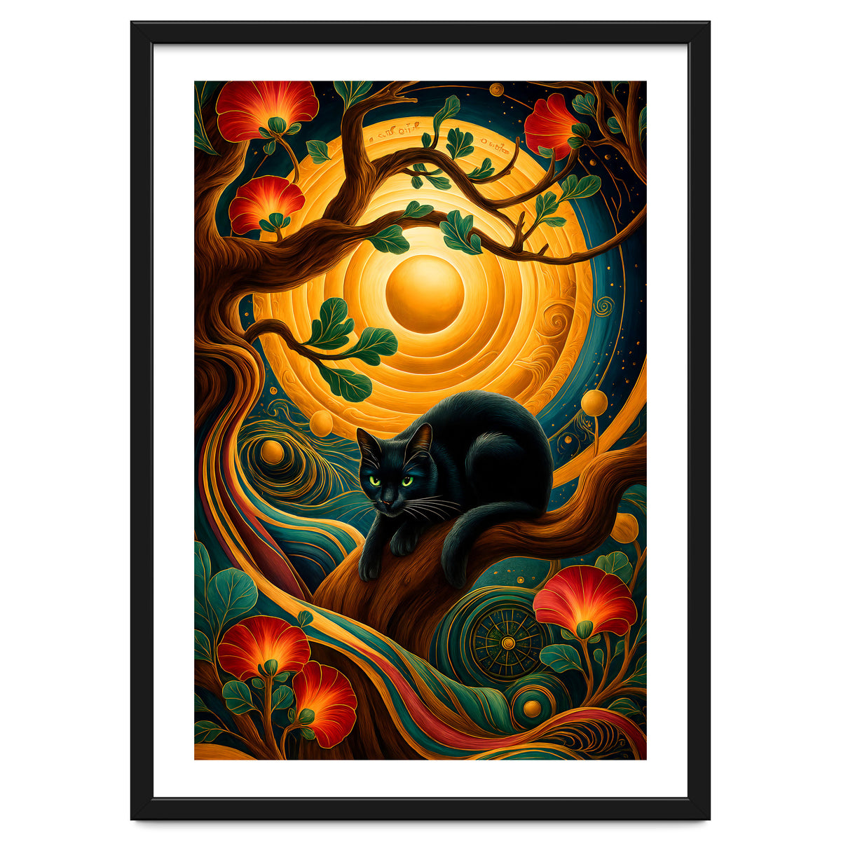 Black Cat Retro Contemporer