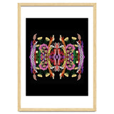 The Butterfly Effect Series 01, Paint Blot Mirror Colorful, Symmetrical Graphic, Eclectic Mandala thumbnail