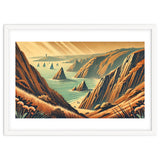 Vintage Cliffside Serenity Poster thumbnail