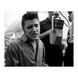The American singer Elvis Presley during a recording session in 1956. (Print Only) thumbnail