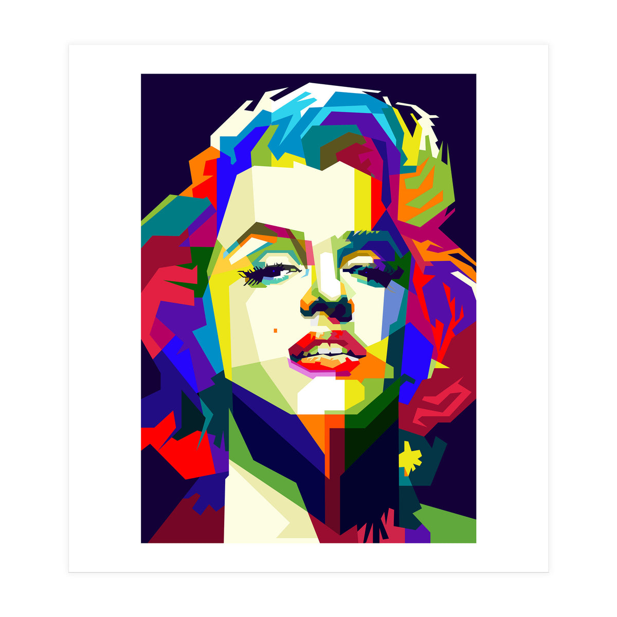 Marilyn Monroe Hollywood Icon Pop Art WPAP (Print Only)