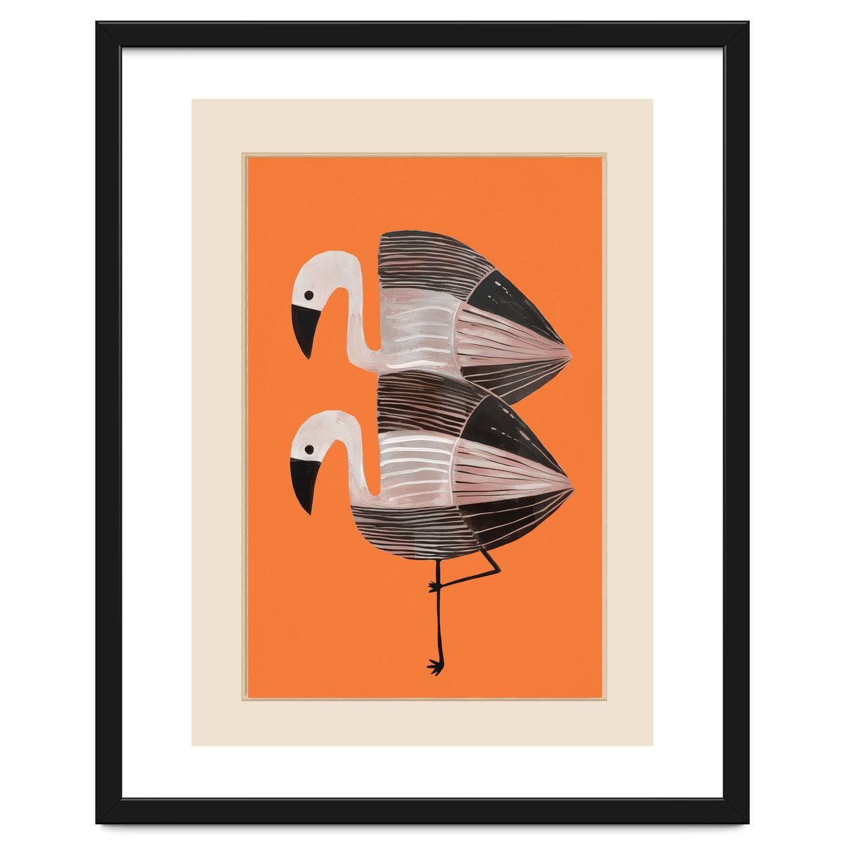 Tangerine Flamingos