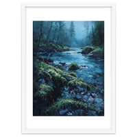 The Cerulean Current: A Whispering Flow Through the Moss