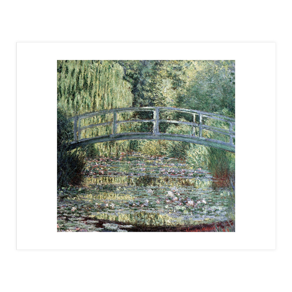 The Waterlily Pond: Green Harmony - 1899 - 89x93,5 cm - oil on canvas. (Print Only)