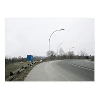 Street light on the curving road (Print Only)