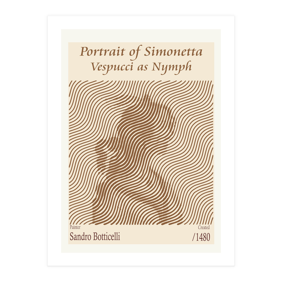 Portrait Of Simonetta Vespucci As Nymph – Sandro Botticelli (1480) (Print Only)