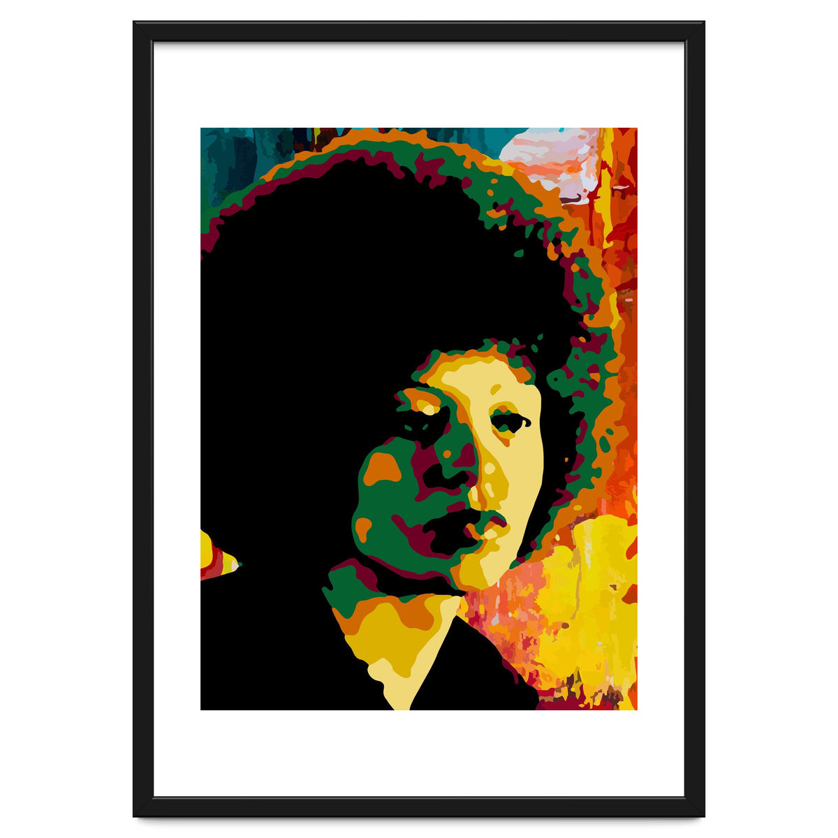 Angela Davis Colorful abstract Art 2